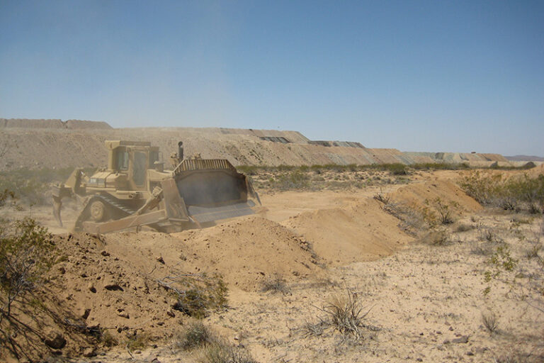Rio Tinto Minerals Berm Construction