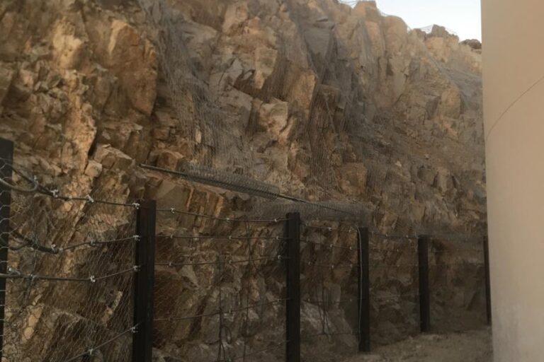 Apple Valley Hilltop Tank Rock Fall Protection and Hillside Stabilization